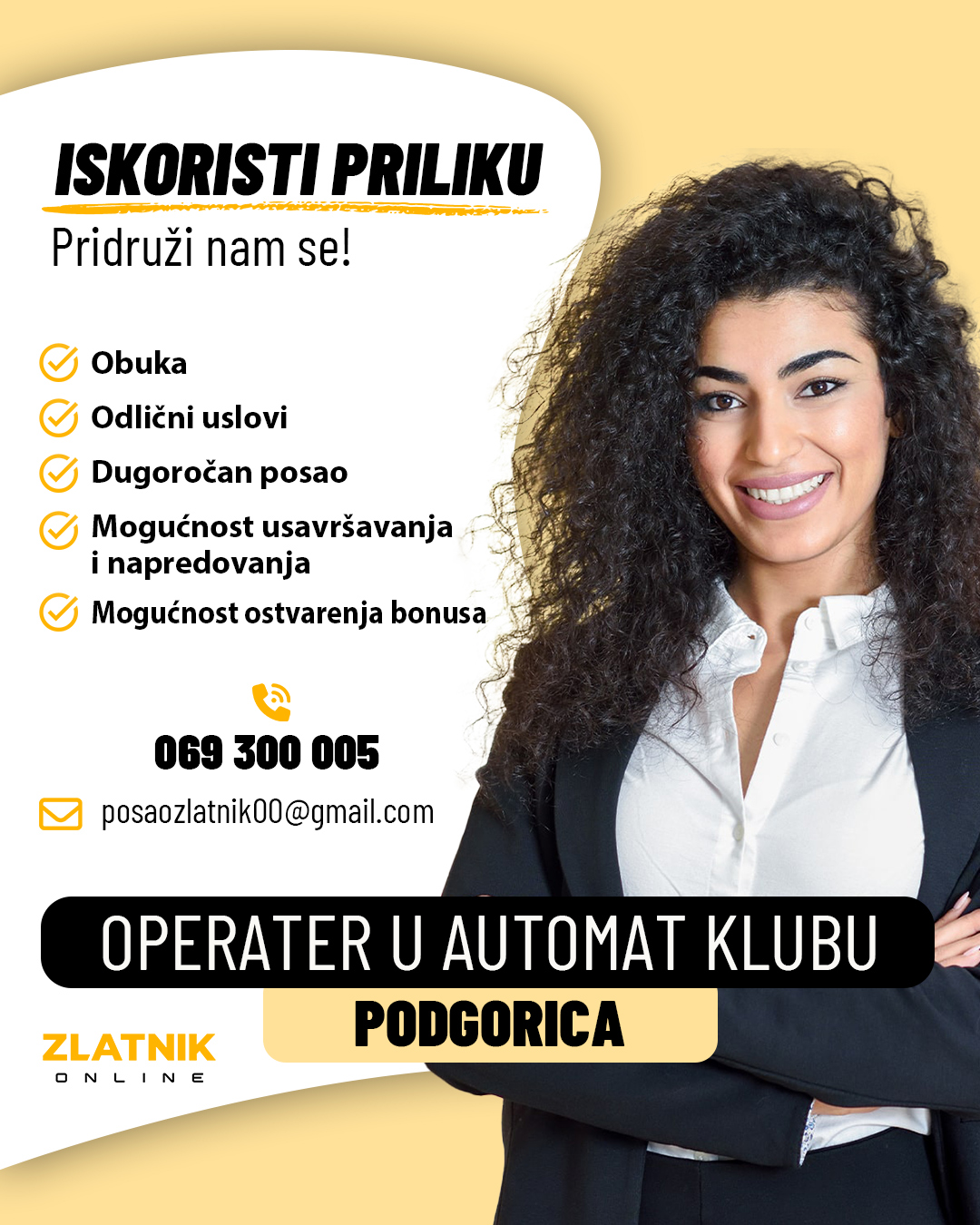 Zlatnik logo - Job Ad: Slot Club Operator (m/f) Podgorica Montenegro