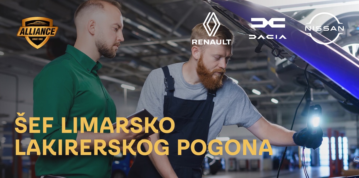 ALLIANCE logo - Oglas za posao Šef limarsko-lakirerskog pogona (m/ž) Podgorica Crna Gora
